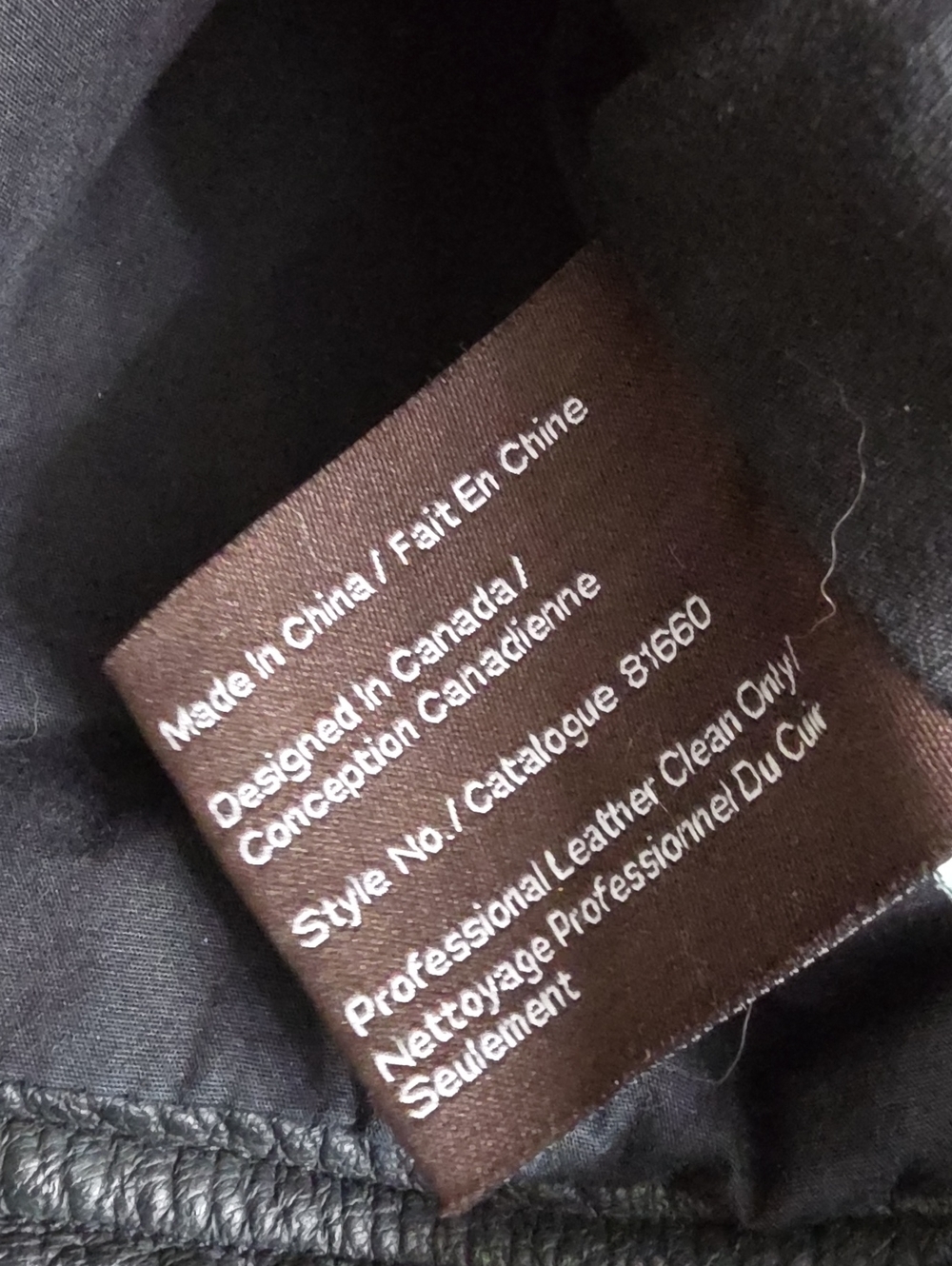 Danier Black Leather Moto Jacket with Zip Pockets - Picture 7 of 12